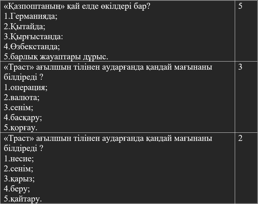 Банковское дело экз (ко)экз (ко) Ф31, 3, 4 (сс) 213