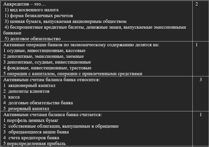 Банковское дело экз  (ро) КРУ Ф-44