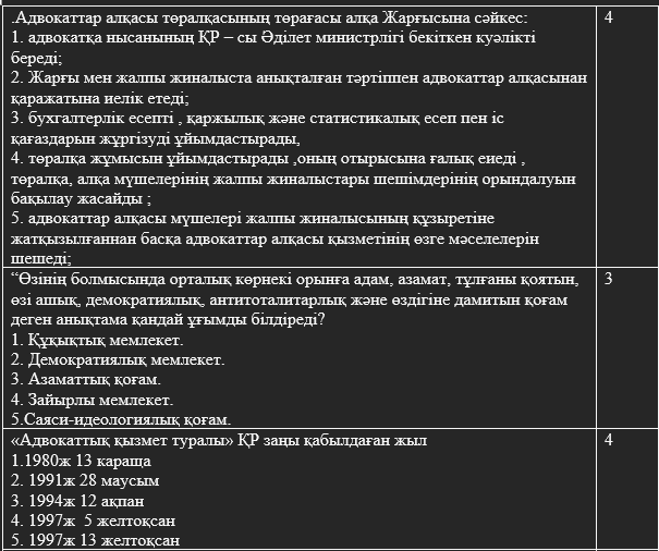 Адвокатура экз(ко) Юк41,2вв